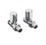 Redroom Chrome Straight Round Valve Pack