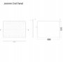 The White Space Scene Bath End Panel - 700mm Long -