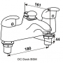 Francis Pegler Signia Deck Bath Shower Mixer Tap - Chrome