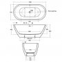 Ideal Standard Adapto Oval Freestanding Bath