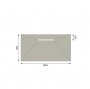 Purity Collection Level Access 1600 x 900mm Linear 600 Offset Drain Wetroom Tray