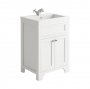 Harrogate Ripley Arctic White 600mm Vanity Unit with Basin