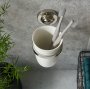 Booth & Co. Axbridge Ceramic Tumbler and Holder - Nickel