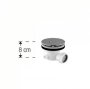 Novellini 90mm Fast Flow Shower Waste - Chrome