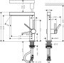 Hansgrohe Finoris Single Lever Basin Mixer 230 with Pull-Out Spray, 2jet & Waste Set - Matt White