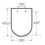 Roca The Gap Soft-Close Supralit Toilet Seat & Cover - Stock Clearance