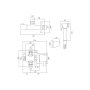 Vado Luxury Shattaf Kit With Concealed Thermostatic Mixing Valve - Chrome