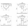 Vitra S50 500mm Round Basin