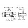 Grohe Eurodisc Joy L-Size Wall Mounted Basin Mixer - Chrome