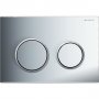 Geberit Omega 20 Gloss/Matt Chrome Dual Flush Plate