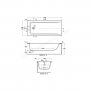 Ideal Standard Concept 170 x 75cm Rectangular Bath Idealform Plus+