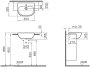 Vitra S20 45cm Semi-Recessed Basin - White