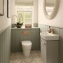Geberit Alpha01 Sqaure Dual Flush Plate - Red Gold