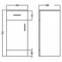 Essential Alaska 350 x 766 x 300mm Door & Drawer Unit