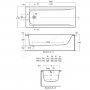 Ideal Standard Concept 170 x 70cm Idealform Plus+ Rectangular Bath with Chrome Grips