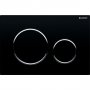 Geberit Sigma 20 Gloss Black/Gloss Chrome/Gloss Black Dual Flush Plate