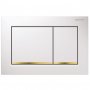 Geberit Omega 30 White/Gold-plated/White Dual Flush Plate