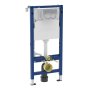 Geberit Alpha 1120mm Wall Hung Cistern Frame & Alpha01 Round Flush Plate