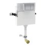 Geberit Alpha 12cm Concealed Cistern with Alpha01 Square Flush Plate