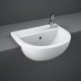 RAK Compact 40cm 1 Tap Hole Semi Recessed Basin (Right Hand)