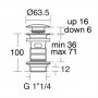 Ideal Standard Luxury Slotted Clicker Basin Waste