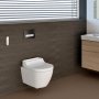 Geberit AquaClean Tuma Comfort Toilet Seat Enhancement - Stainless Steel Brushed