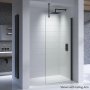 Kudos Ultimate 2 700mm Wetroom Panel (8mm Glass Matt Black)