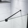 Kudos Ultimate 2 700mm Wetroom Panel (10mm Glass Matt Black)
