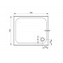 Kudos Kstone 900 x 760mm Rectangular Shower Tray