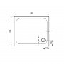 Kudos Kstone 900 x 760mm Rectangular Shower Tray Slip Resistant