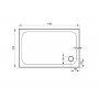 Kudos Kstone 1100 x 700mm Rectangular Shower Tray