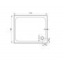 Kudos Kstone 1100 x 900mm Rectangular Shower Tray Slip Resistant