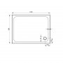 Kudos Kstone 1200 x 900mm Rectangular Shower Tray