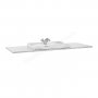 Roca Carmen 600 x 480mm White Satin Vanity Base Unit With Marble Counter Top And Basin