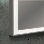Origins Living 700mm Solid Light Mirror - Satin Aluminium