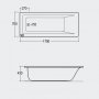 RAK 1700 x 700 Karla Single Ended Bath