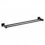 RAK Cubis Black Double Towel Rail