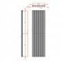 RAK 352 x 1800 Dakota Anthracite Radiator