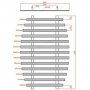 RAK 600 x 1200 Sydney Chrome Radiator