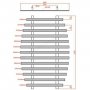 RAK 600 x 1200 Sydney Chrome Radiator