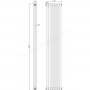 Bayswater Nelson Double 1800 x 335mm White Radiator