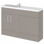 Essential Nevada I-Shaped Unit With Basin, Cashmere Ash