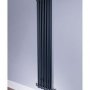 DQ Heating Ardent 1800 x 392mm Vertical 2 Column Anthracite Radiator