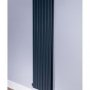 DQ Heating Strata 1800 x 224mm Vertical Single Anthracite Radiator