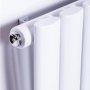 DQ Heating Cove 1500 x 295mm Vertical Single Column White Radiator