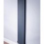 DQ Heating Cove 1800 x 531mm Vertical Double Column Anthracite Radiator