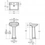 Ideal Standard Waverley Classic 56cm Basin - 1 Tap Hole