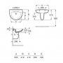 Roca Laura 520mm Basin 2 Tap Hole