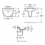 Roca Laura 600mm Basin 1 Tap Hole