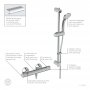 Ideal Standard Ceratherm T25 Thermostatic Shower Pack